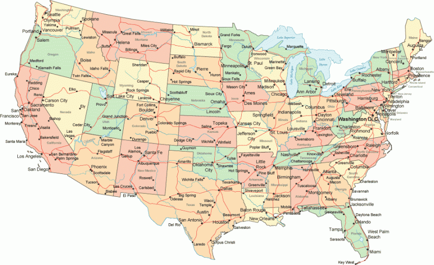 usa map